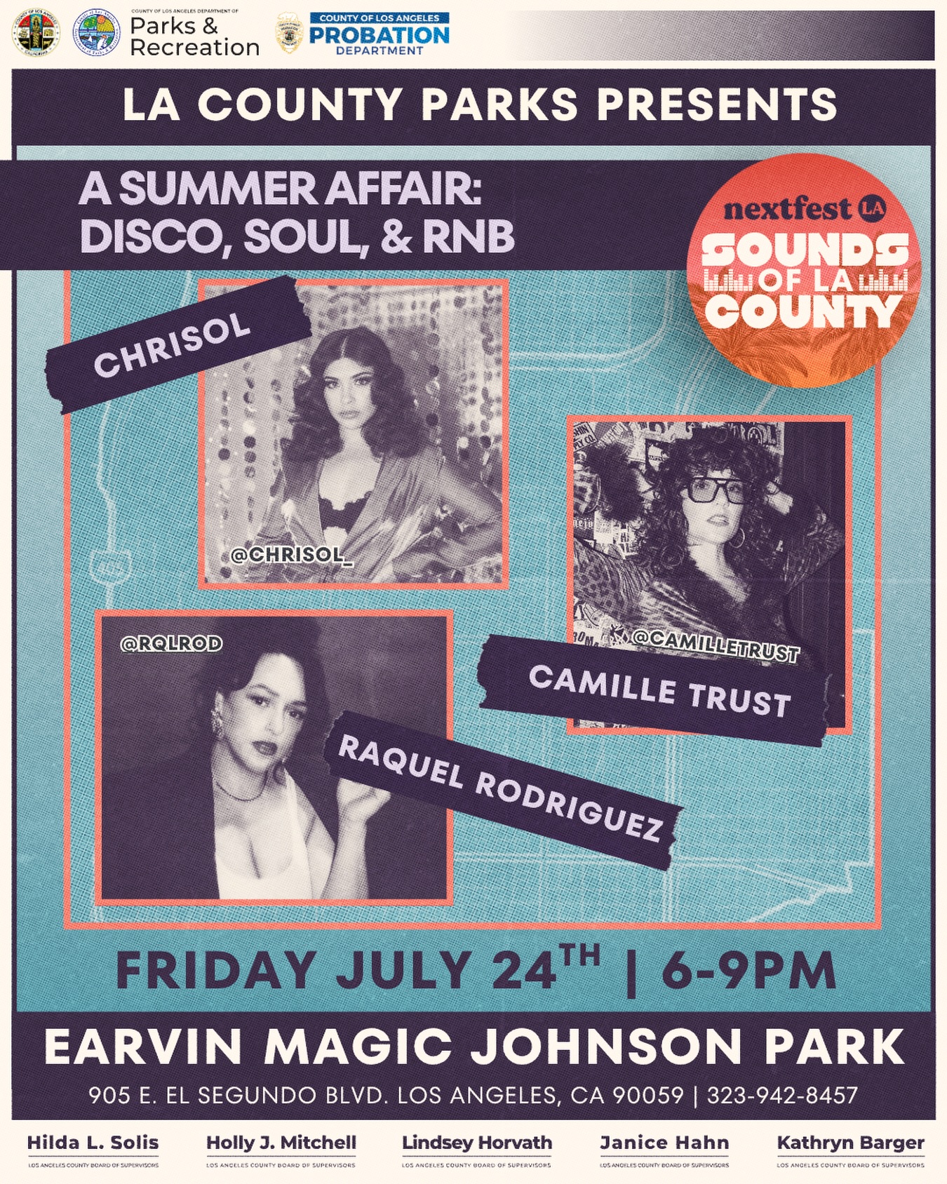 Earvin Magic Johnson Park · A Summer Affair: Disco, Soul, & RNB — Instagram post