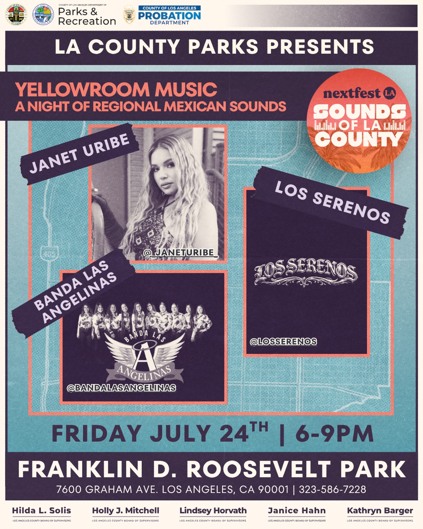 Franklin D. Roosevelt Park · A Night of Regional Mexican Sounds — Instagram post